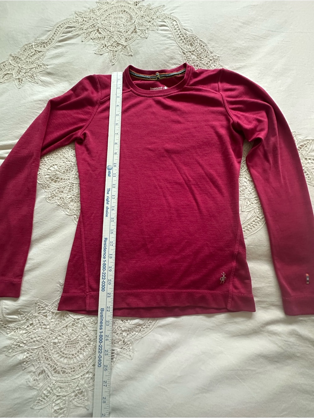 Smartwool Raspberry Base Long sleeve, XS - Picture 6 of 13